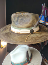 Load image into Gallery viewer, Brown Stained Rancher Hat
