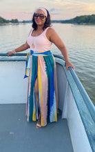Load image into Gallery viewer, Colorblock Belted Maxi Skirt