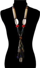 Load image into Gallery viewer, Carved Buffalo Horn Tassel Necklace