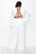 Load image into Gallery viewer, White Polka Dot Jumpsuit