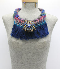 Load image into Gallery viewer, Blue Azari Collar Necklace
